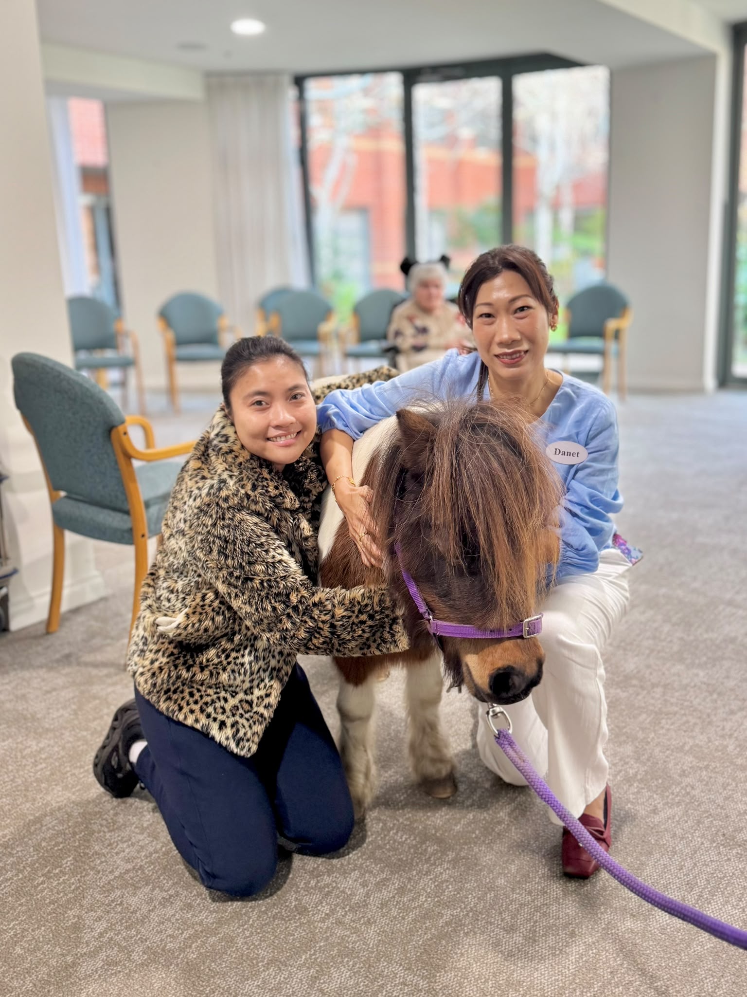 Peanut bringing smiles to residents and visitors